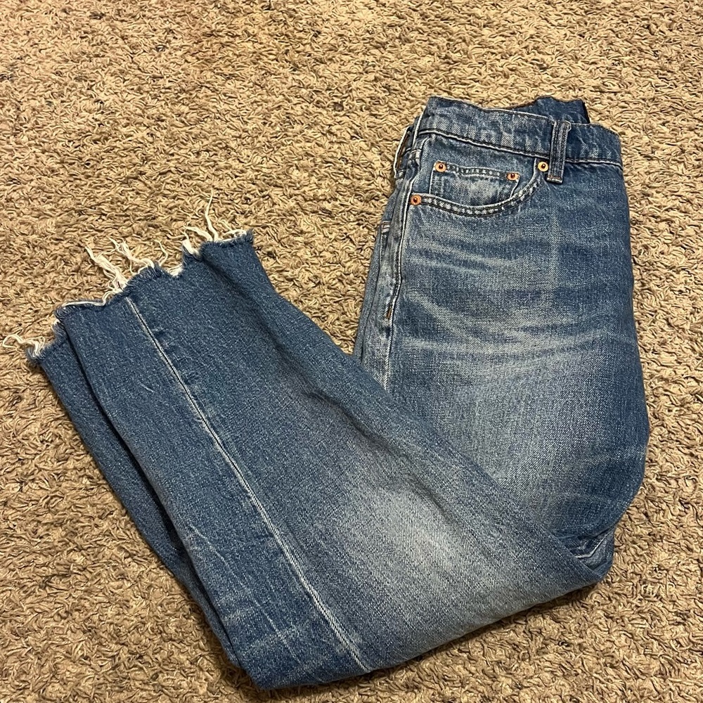 Lucky Brand 90s Loose High Rise Crop Womens Jeans Size 2/26